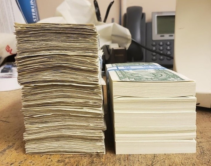15. 500 starych banknotów i 500 nowych