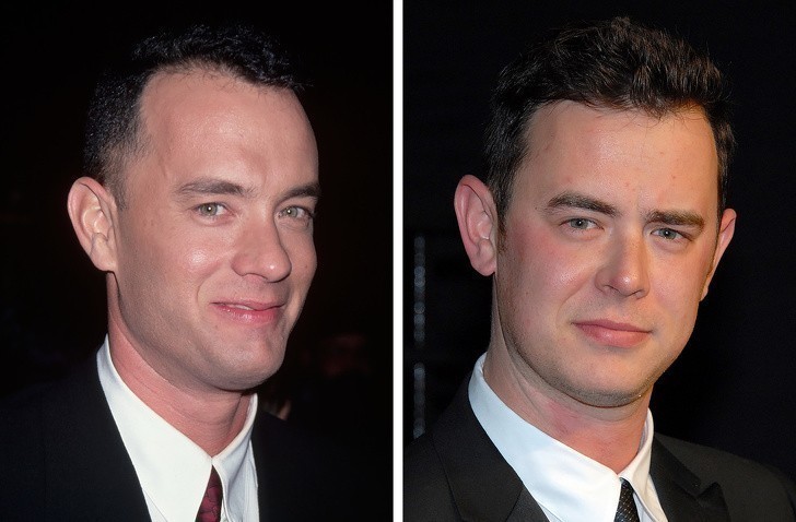 Tom Hanks i jego syn Colin Hanks, po 30.