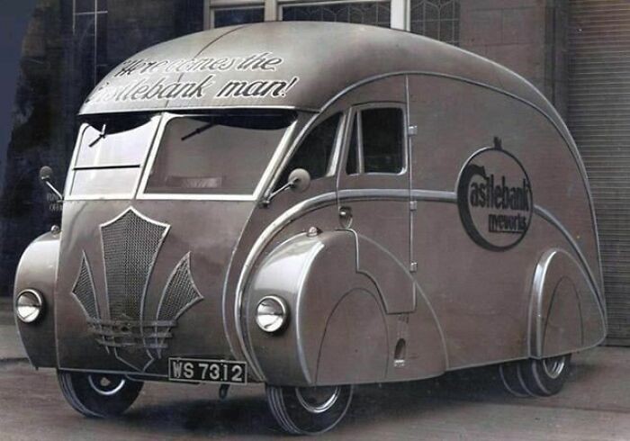 Furgonetka dostawcza firmy Holland Coachcraft z Govan, Szkocja, lata 1930.