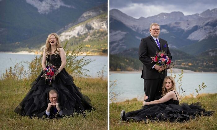 W ten weekend poślubiłem mojego najlepszego kumpla Mitchella. Oprócz ładnych zdjęć ślubnych poprosiliśmy też fotografa o zrobienie kilku niezręcznych.