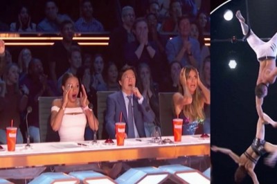 Żona wyślizgnęła mu się z rąk i spadła z wysokości! Wypadek podczas pokazu akrobatów w Amerykańskim Mam Talent! 