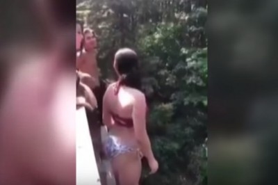 Zepchnęli dziewczynę z mostu tuż przed skokiem. Poważne skutki głupiego zachowania