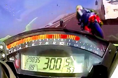 Nagrał swój wypadek na motocyklu przy 300 km/h