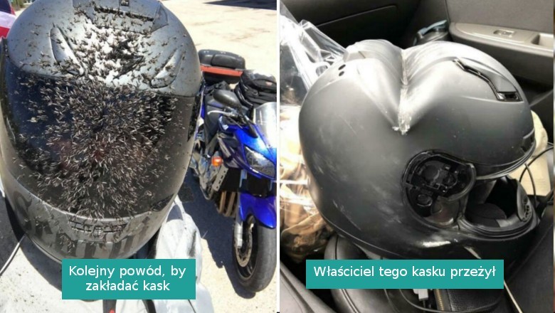 14 zdjęć pokazujących, dlaczego ZAWSZE należy zakładać kask lub hełm