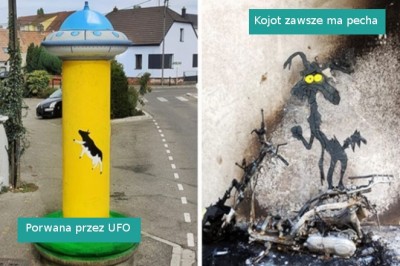 17 nietypowych graffiti na ulicach Paryża wykonanych przez  ulicznego artystę