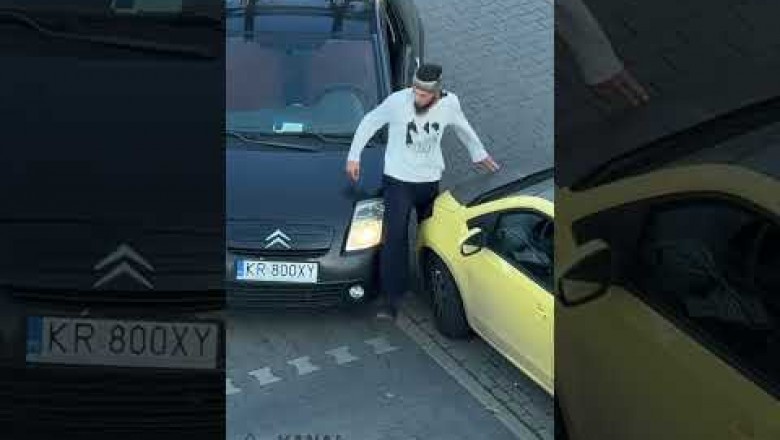 Afera o miejsce parkingowe w Krakowie. Kierowca cwaniaczek czy nadgorliwy dostawca?