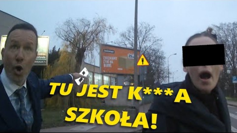 Radosław Majdan kontra rowerzysta. Nagranie awantury pod szkołą