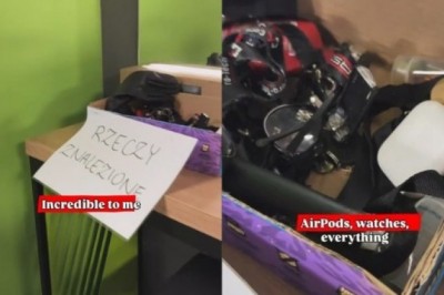Obcokrajowiec zaskoczony polską uczciwością. Pokazał co można znaleźć w szatni siłowni