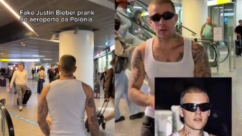 Ziomek przyleciał do Warszawy i chciał zrobić „prank" na Biebera. Nikt nie zwrócił na niego uwagi, a internet wyśmiał
