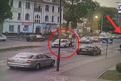 Cyklistka wjechała w auto na przejściu dla pieszych. Sprawa znajdzie finał w sądzie