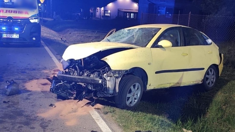 Dachowanie w Bliznem. Za kierownicą siedział 17-latek bez uprawnień, trzy osoby trafiły do szpitala