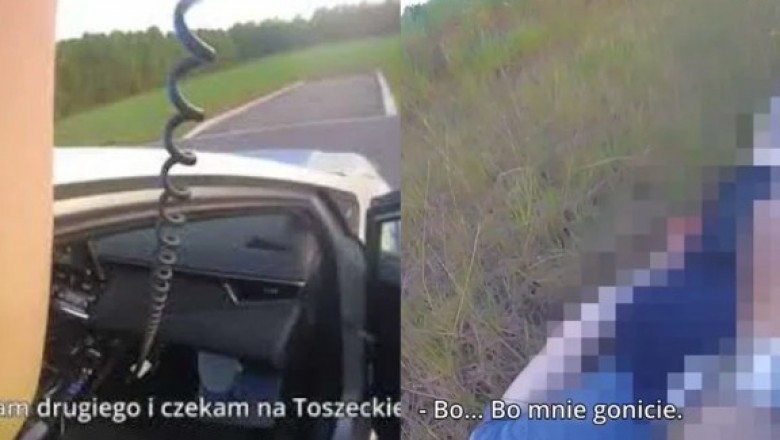 „Dlaczego uciekasz? Bo mnie gonicie" - Krótka piłka do policjanta podczas finału pościgu