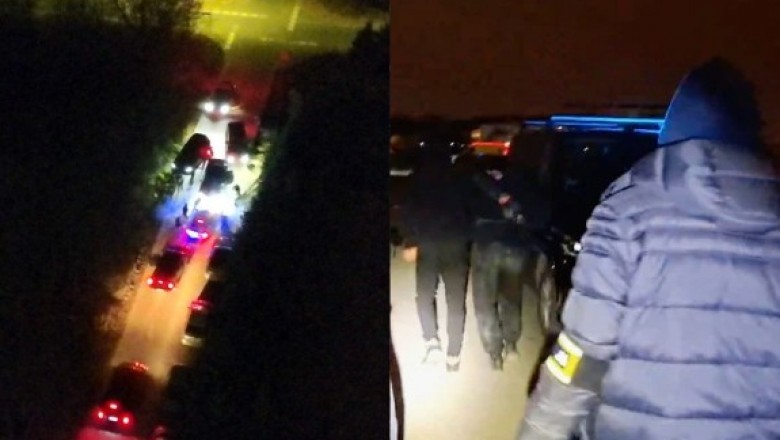 Nocna obława policji przeciwko złodziejom samochodów. Opublikowano nagranie z akcji