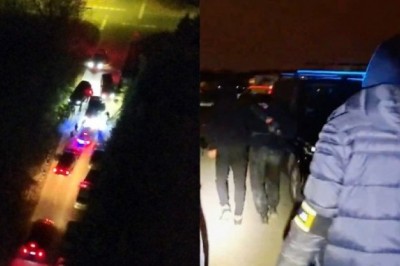 Nocna obława policji przeciwko złodziejom samochodów. Opublikowano nagranie z akcji