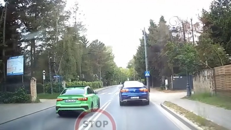 Typ w Audi pokazał jak idiotyczna była jego jazda za którą straciłby prawko