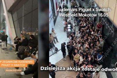 Zapowiedziana premiera zegarków wywołała chaos. Przepychanki pod sklepami i tłumy chcące zdobyć limitowaną edycję